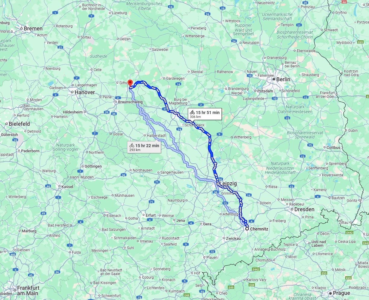 Anreise von Chemnitz Zu Wolfsburg Über 