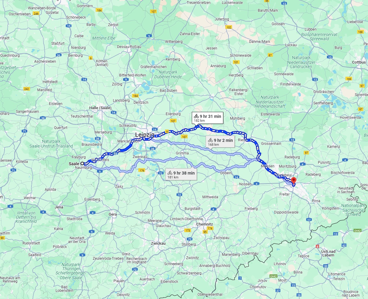Anreise von Saale Zu Dresden Über 