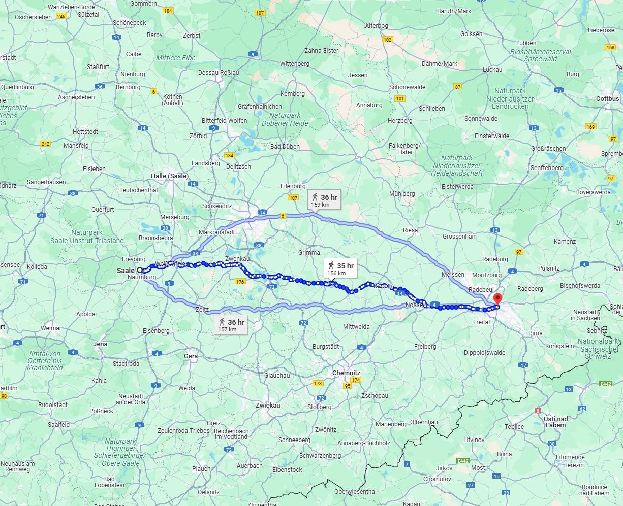 Anreise von Saale Zu Dresden Über 