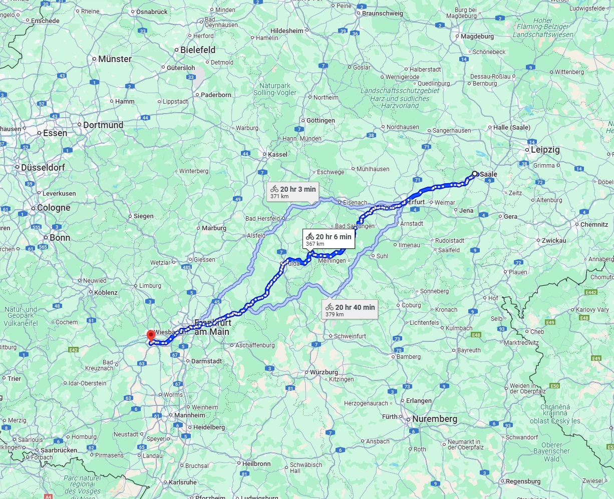 Anreise von Saale Zu Mainz Über 