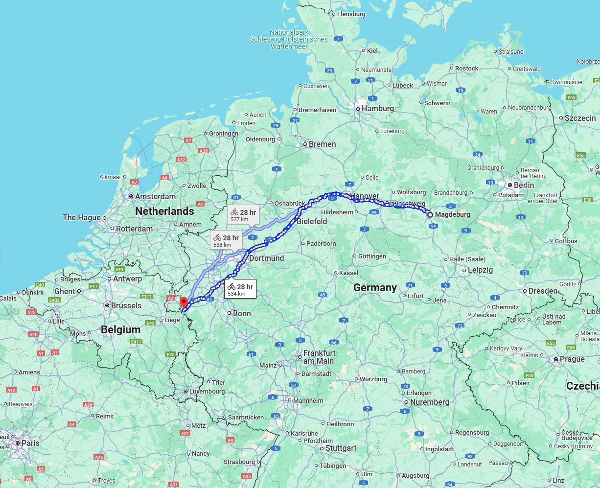 Anreise von Magdeburg Zu Aachen Über 