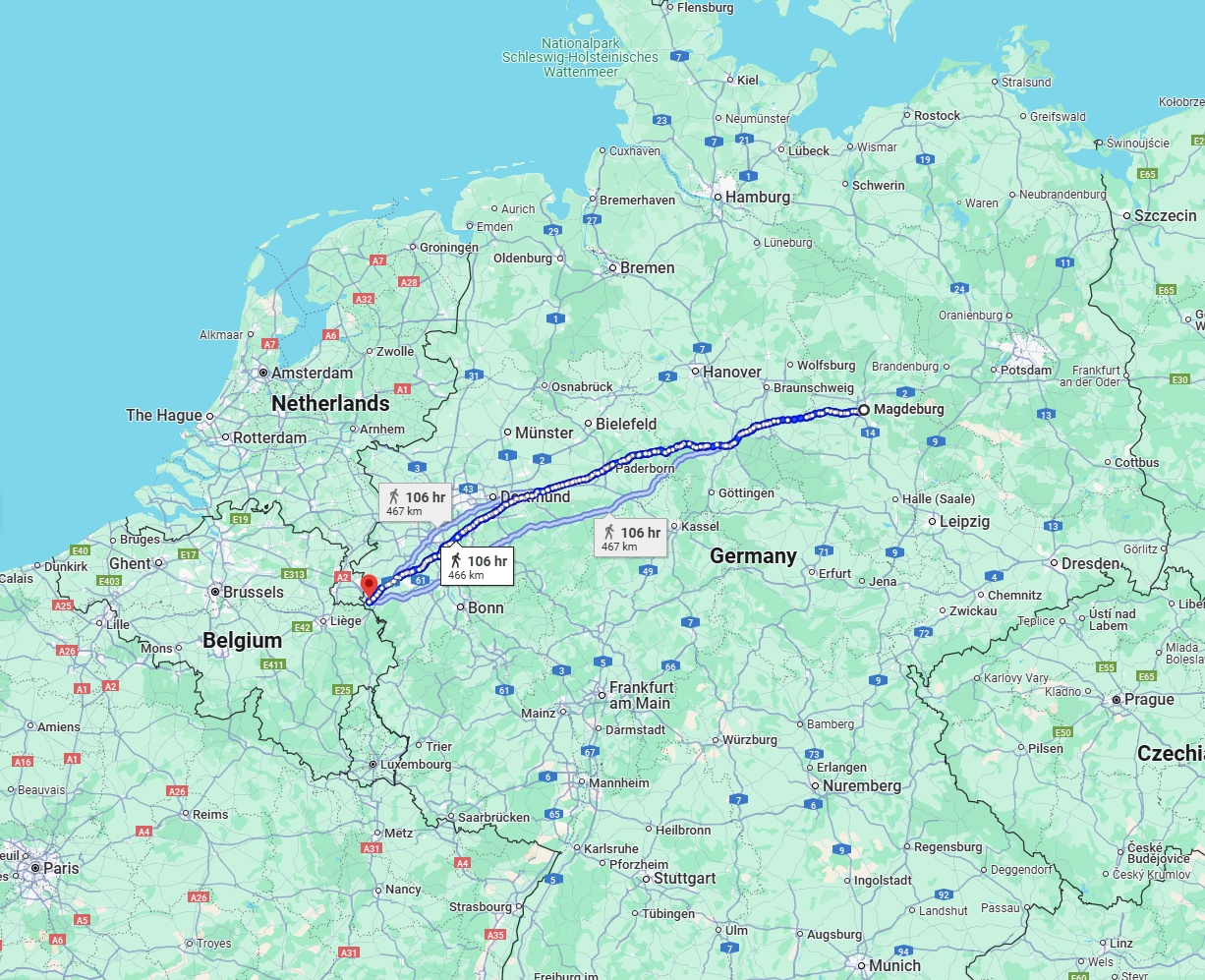 Anreise von Magdeburg Zu Aachen Über 