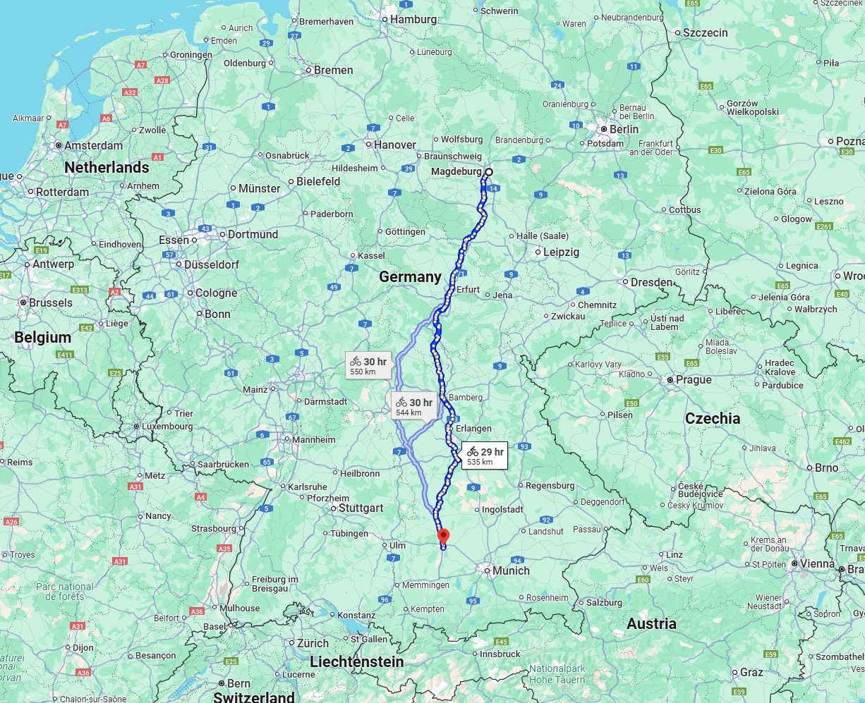 Anreise von Magdeburg Zu Augsburg Über 