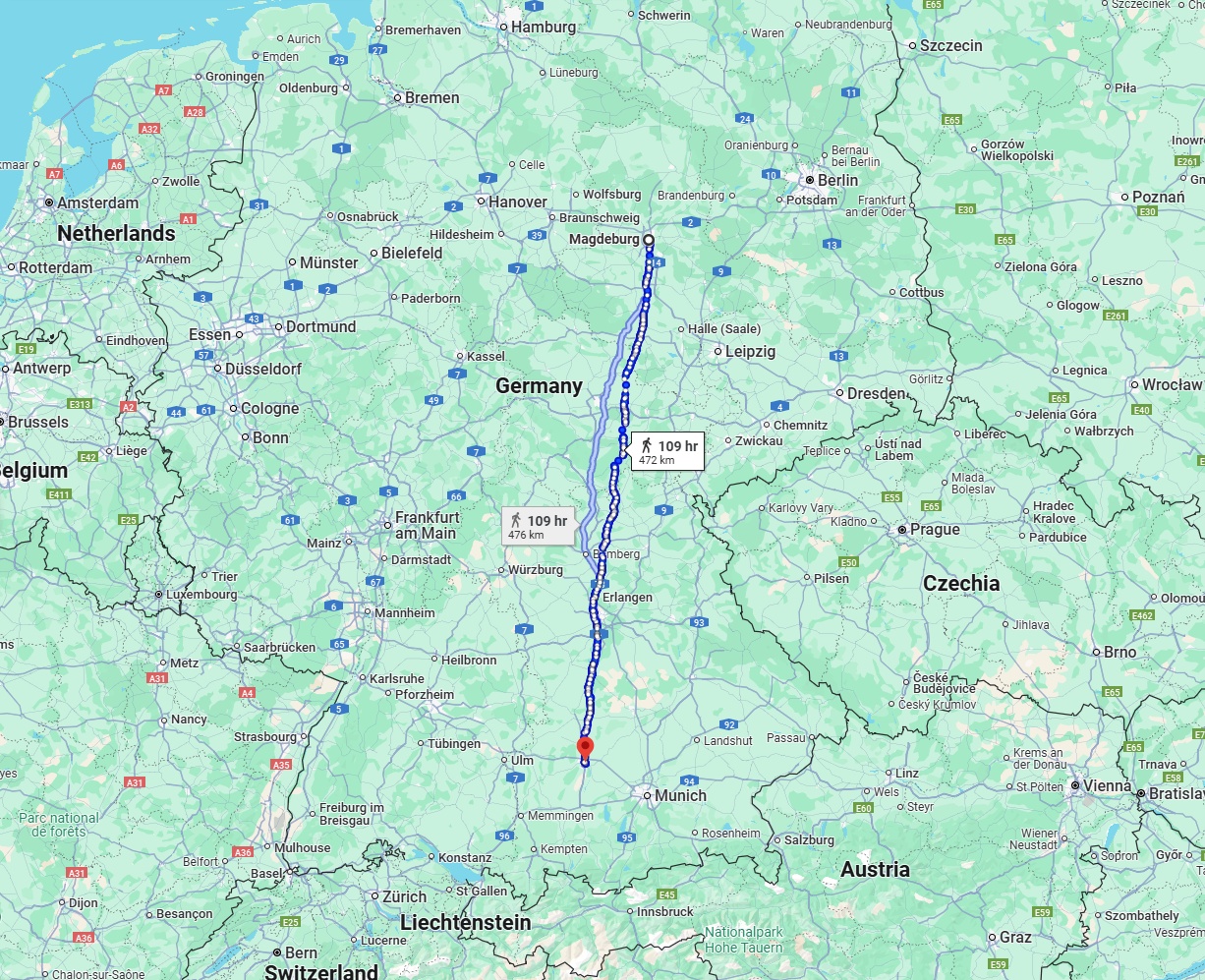Anreise von Magdeburg Zu Augsburg Über 