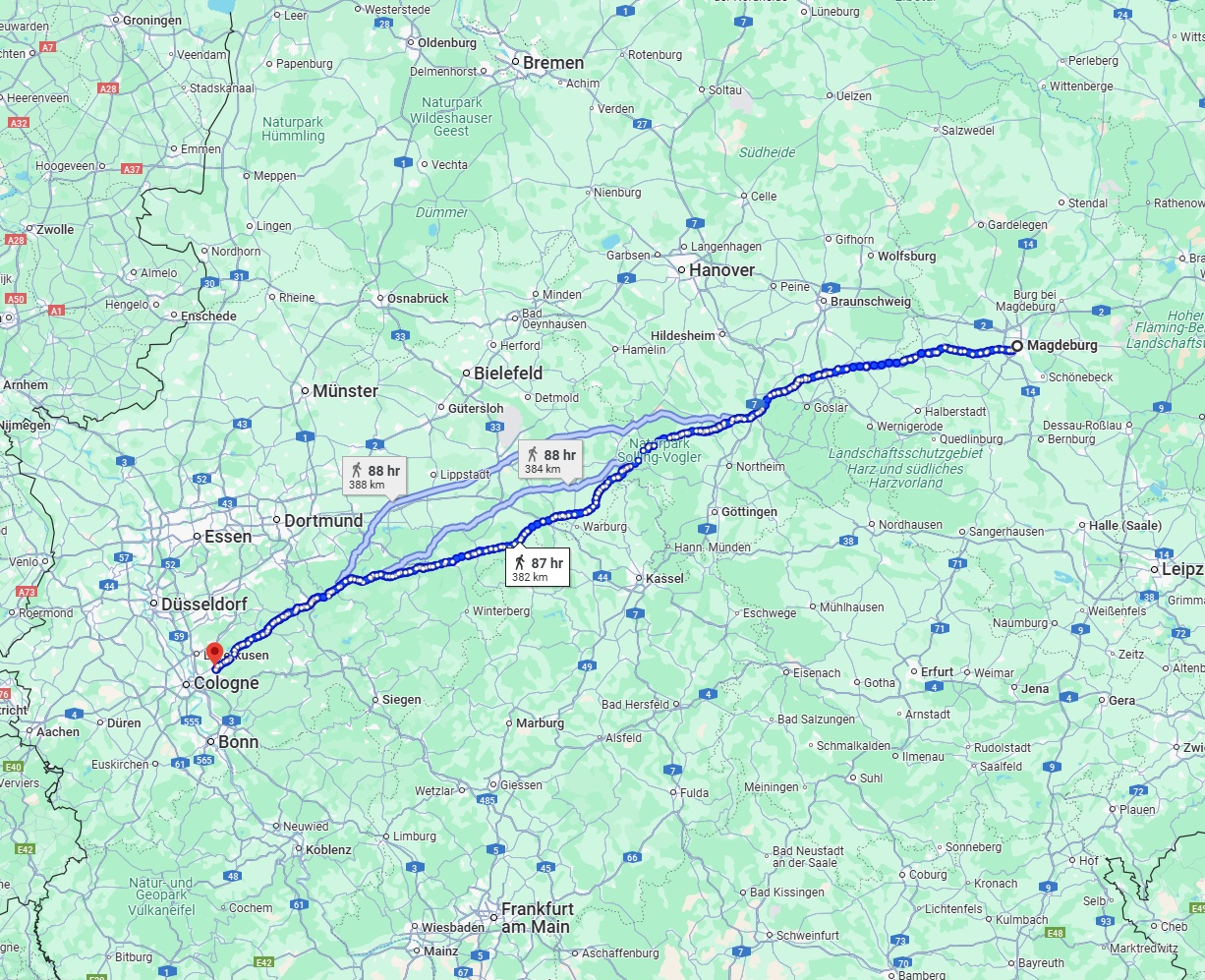 Anreise von Magdeburg Zu Bergisch Gladbach Über 