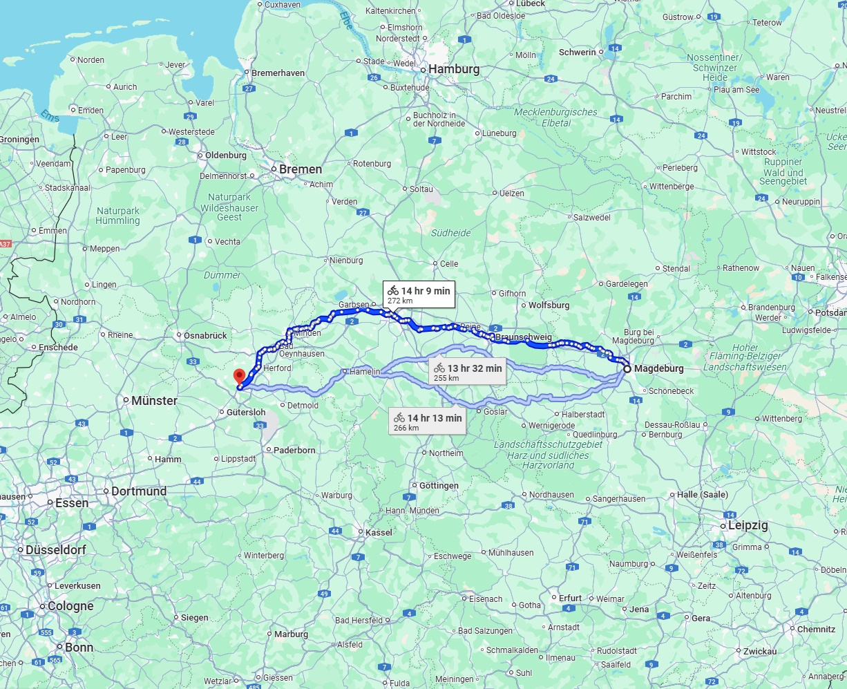 Anreise von Magdeburg Zu Bielefeld Über 