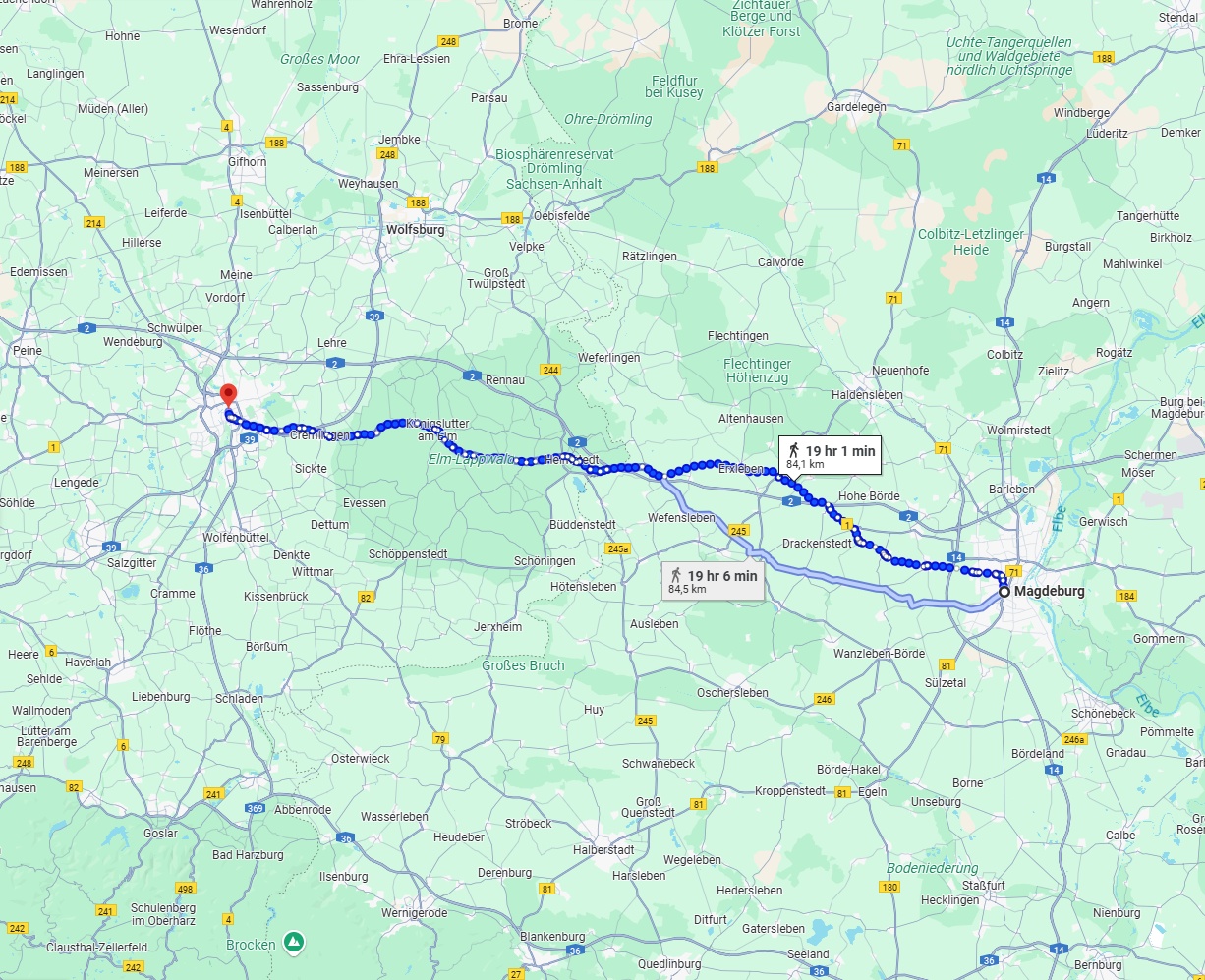 Anreise von Magdeburg Zu Braunschweig Über 