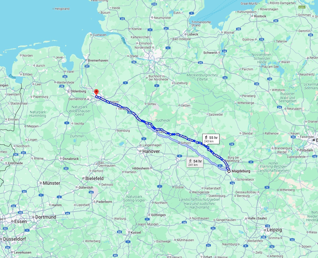 Anreise von Magdeburg Zu Bremen Über 