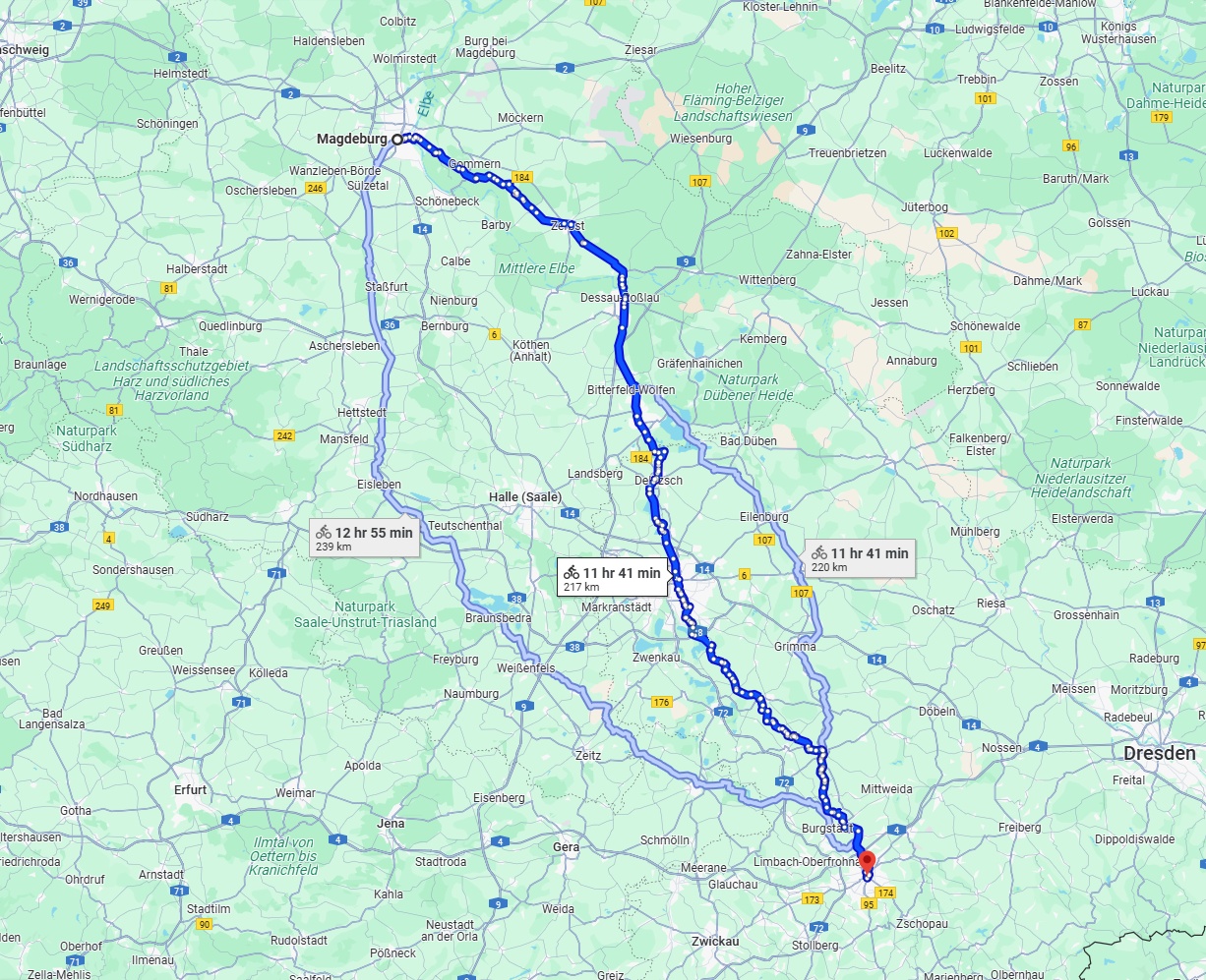 Anreise von Magdeburg Zu Chemnitz Über 