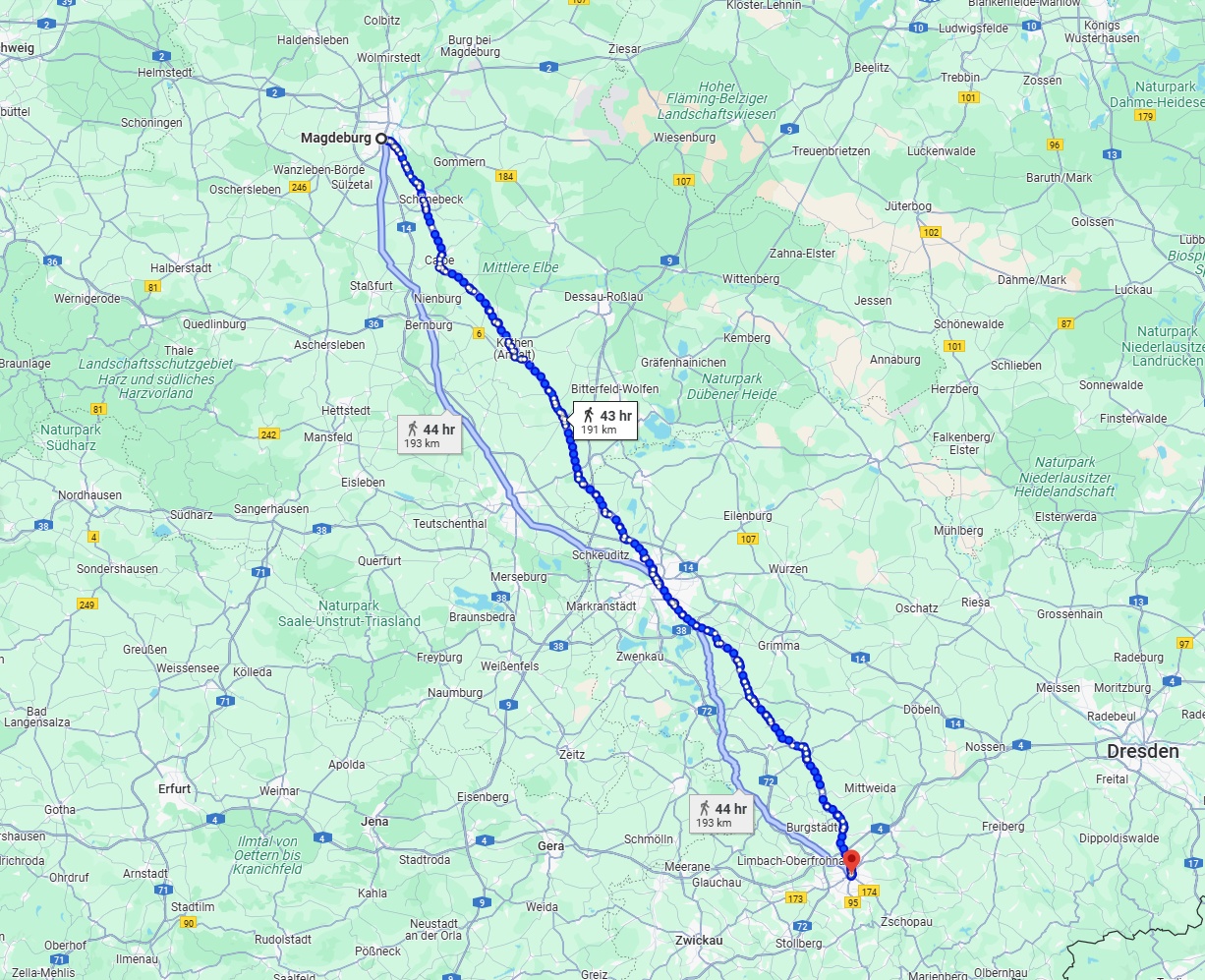 Anreise von Magdeburg Zu Chemnitz Über 
