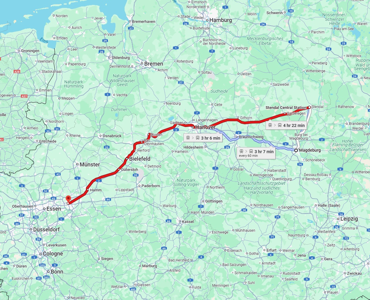 Anreise von Magdeburg Zu Dortmund Über 