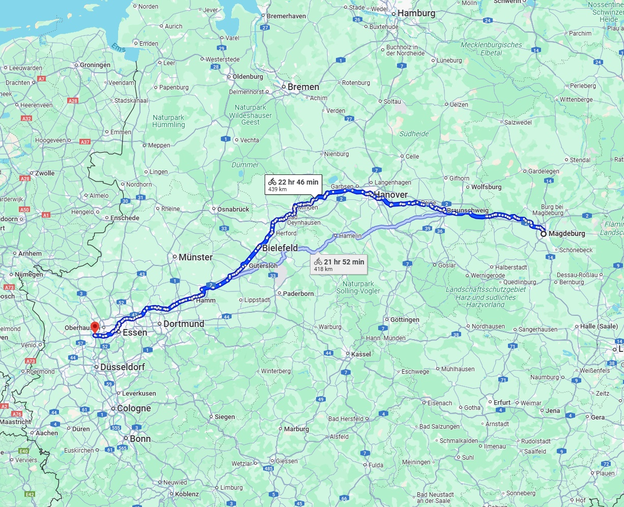Anreise von Magdeburg Zu Duisburg Über 