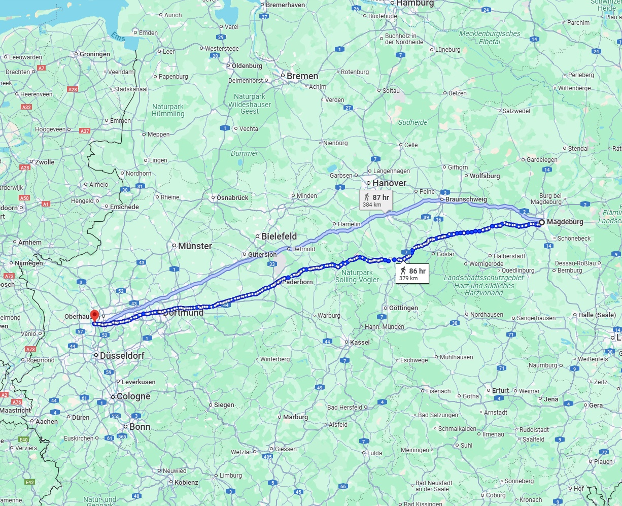 Anreise von Magdeburg Zu Duisburg Über 