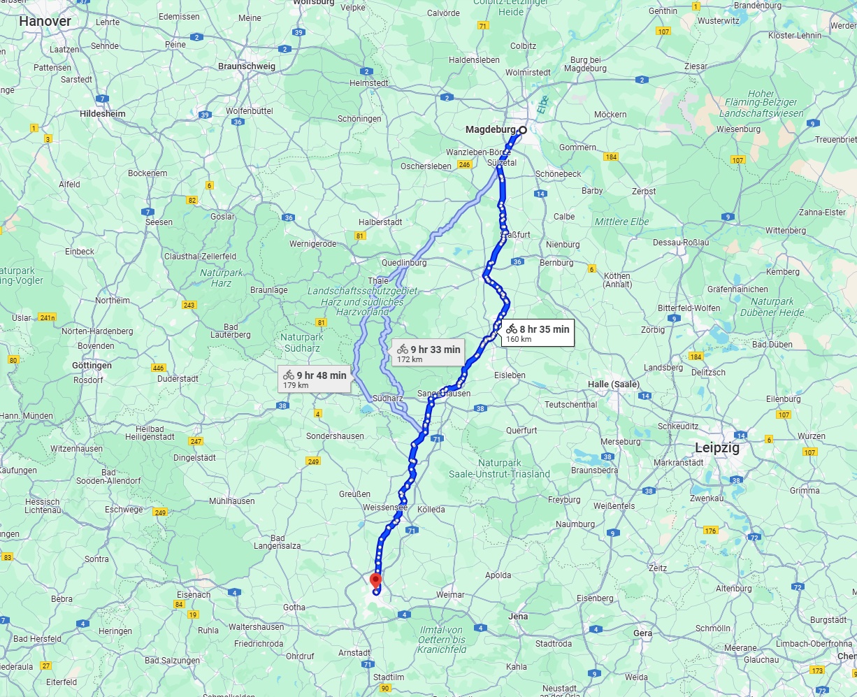 Anreise von Magdeburg Zu Erfurt Über 