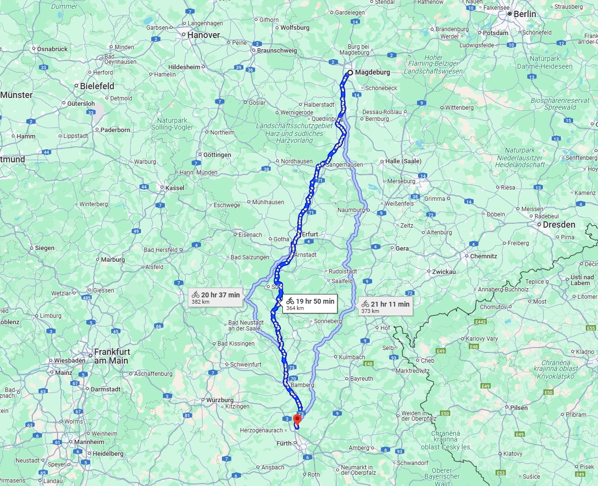Anreise von Magdeburg Zu Erlangen Über 