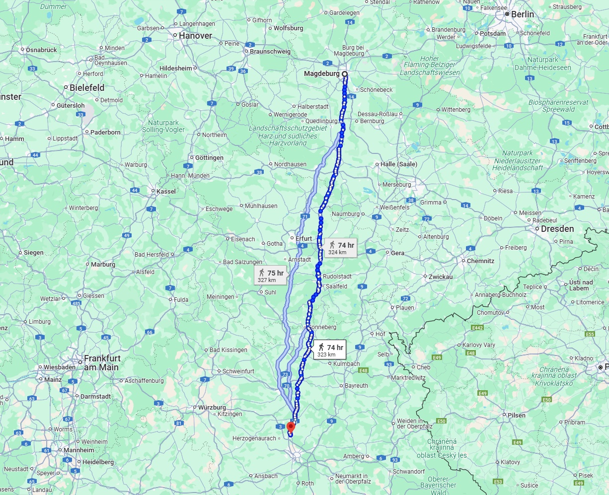 Anreise von Magdeburg Zu Erlangen Über 
