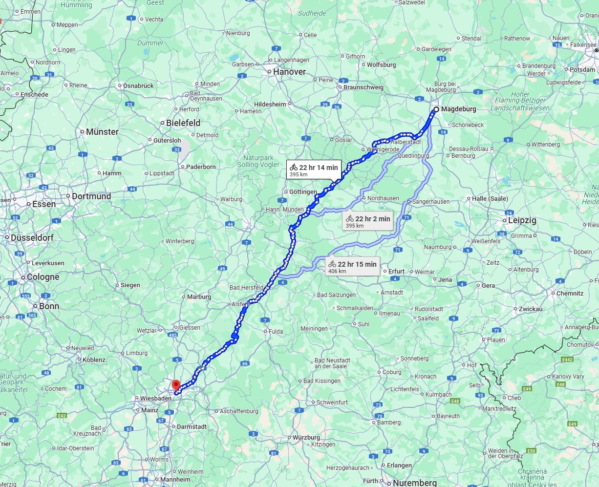 Anreise von Magdeburg Zu Frankfurt am Main Über 