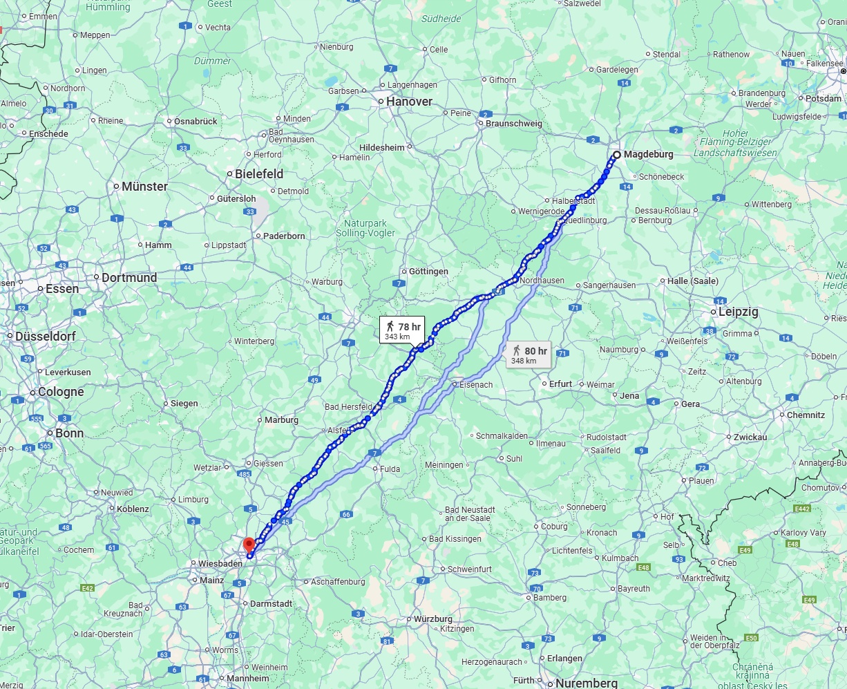 Anreise von Magdeburg Zu Frankfurt am Main Über 