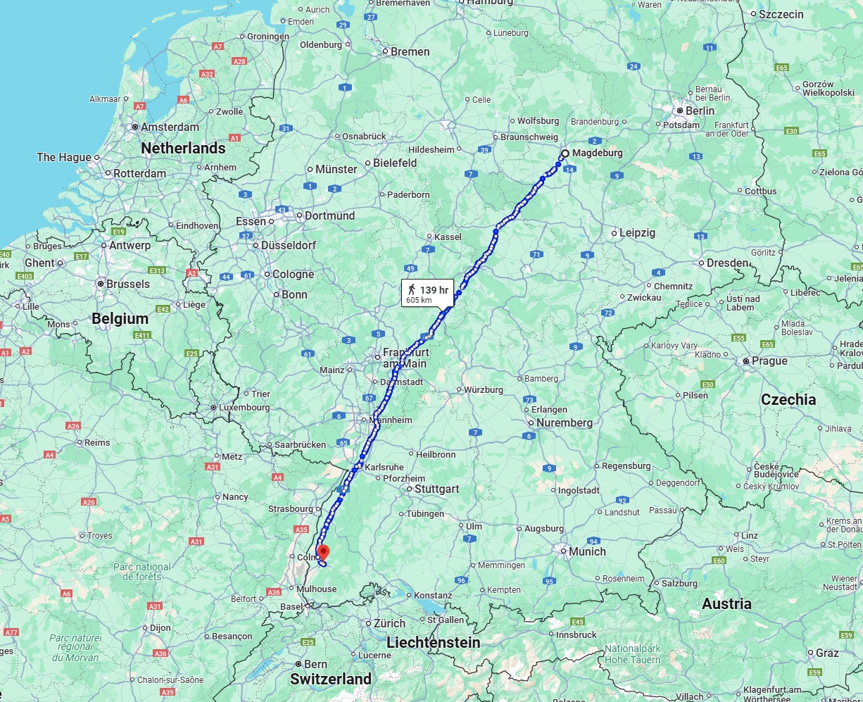 Anreise von Magdeburg Zu Freiburg im Breisgau Über 