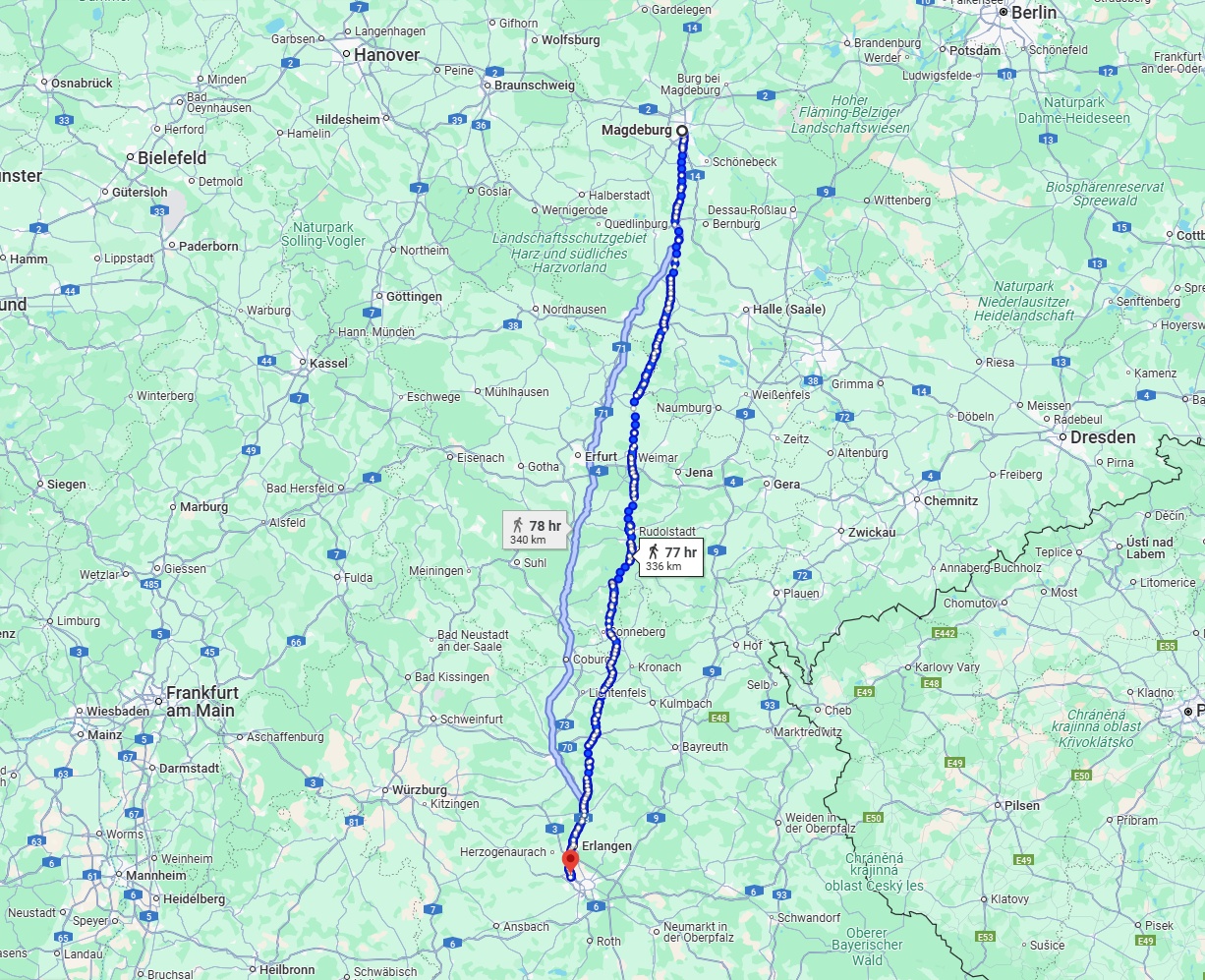 Anreise von Magdeburg Zu Fürth Über 