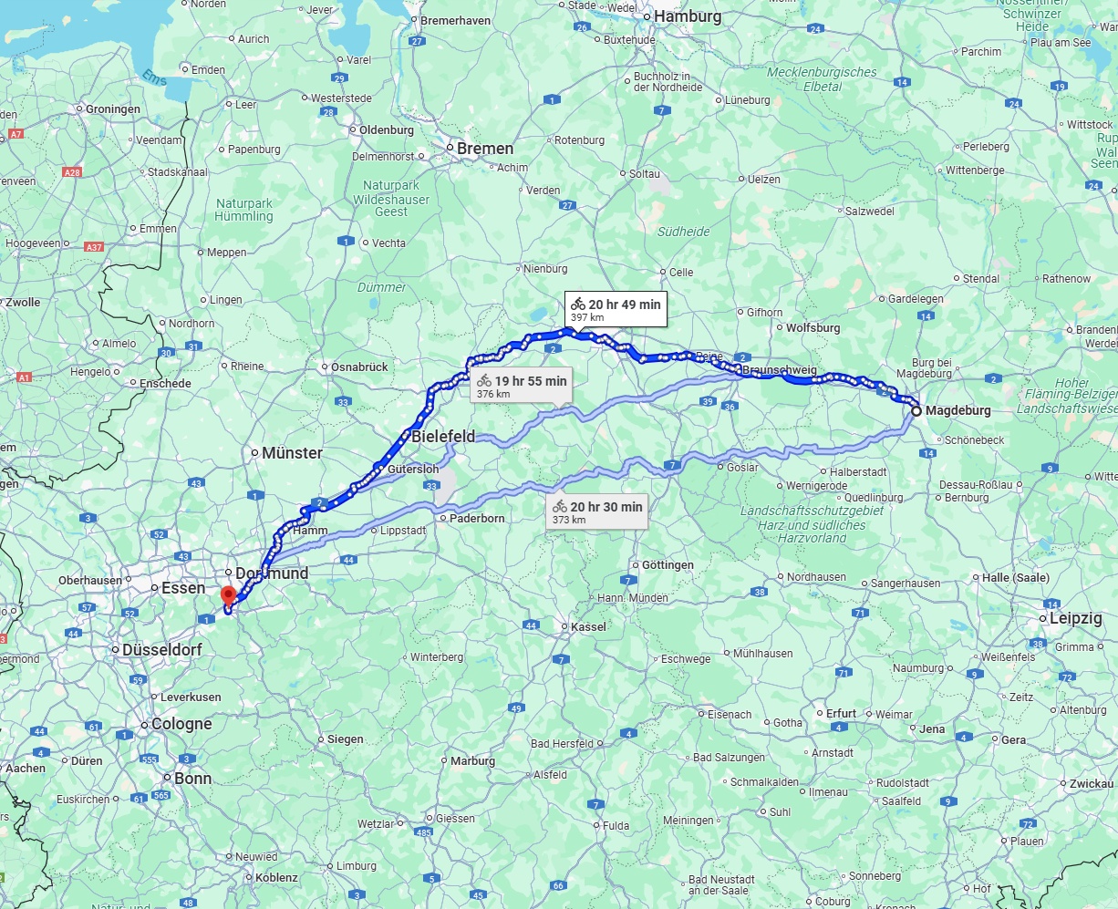 Anreise von Magdeburg Zu Hagen Über 