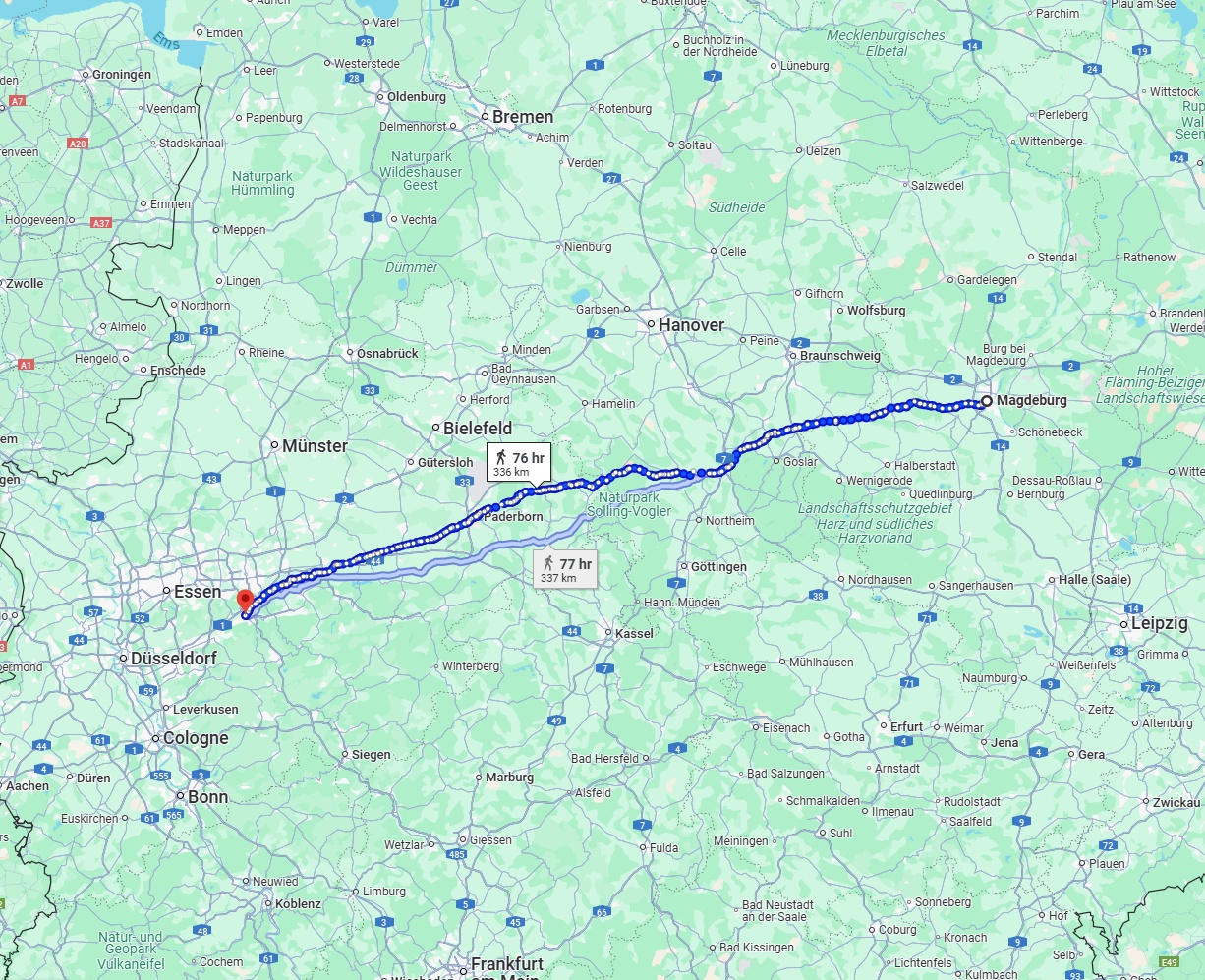 Anreise von Magdeburg Zu Hagen Über 
