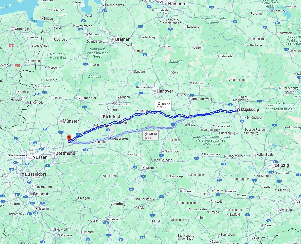 Anreise von Magdeburg Zu Hamm Über 