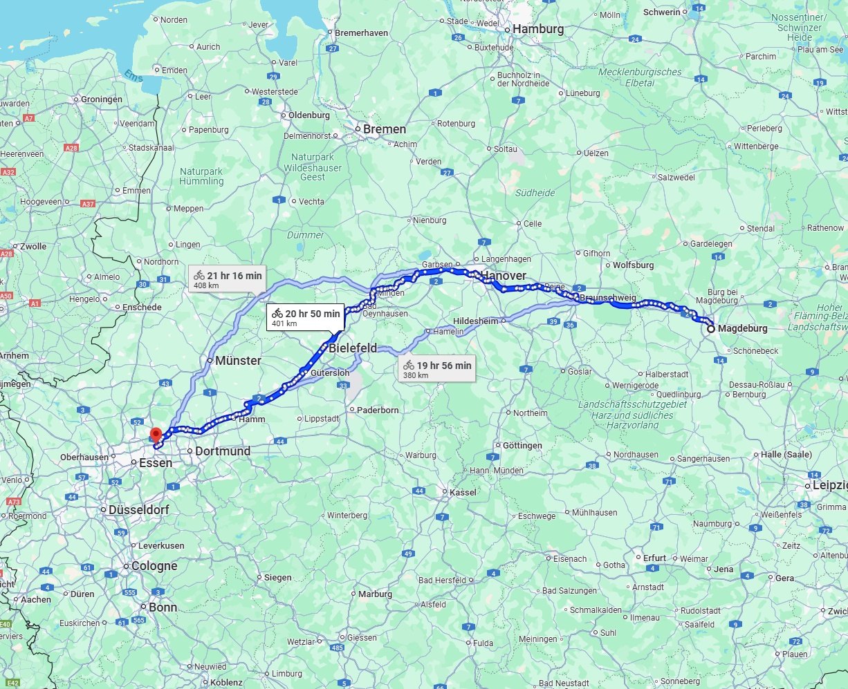 Anreise von Magdeburg Zu Herne Über 