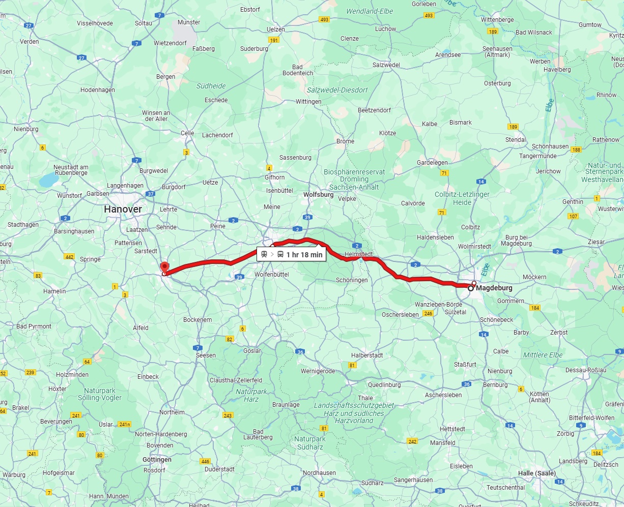 Anreise von Magdeburg Zu Hildesheim Über 
