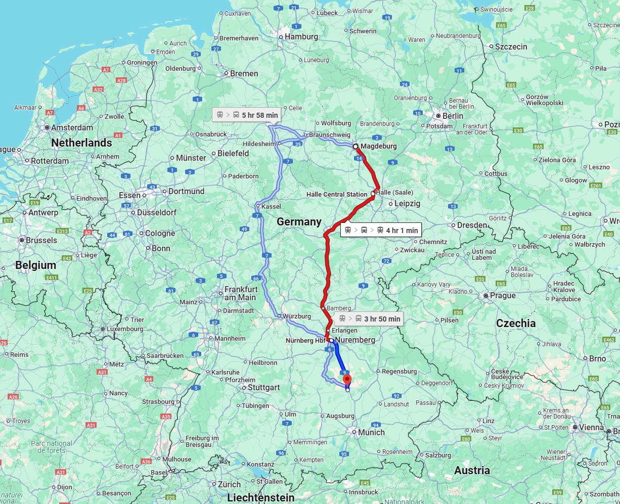Anreise von Magdeburg Zu Ingolstadt Über 