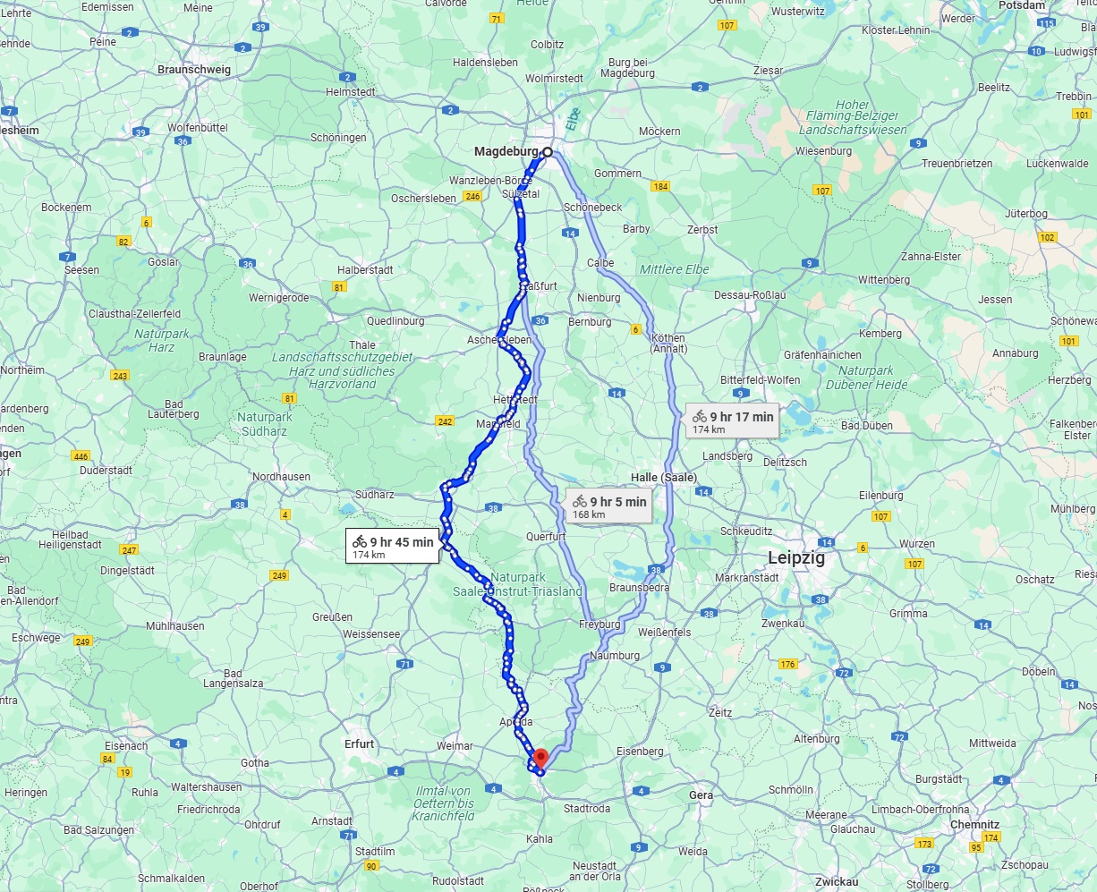 Anreise von Magdeburg Zu Jena Über 