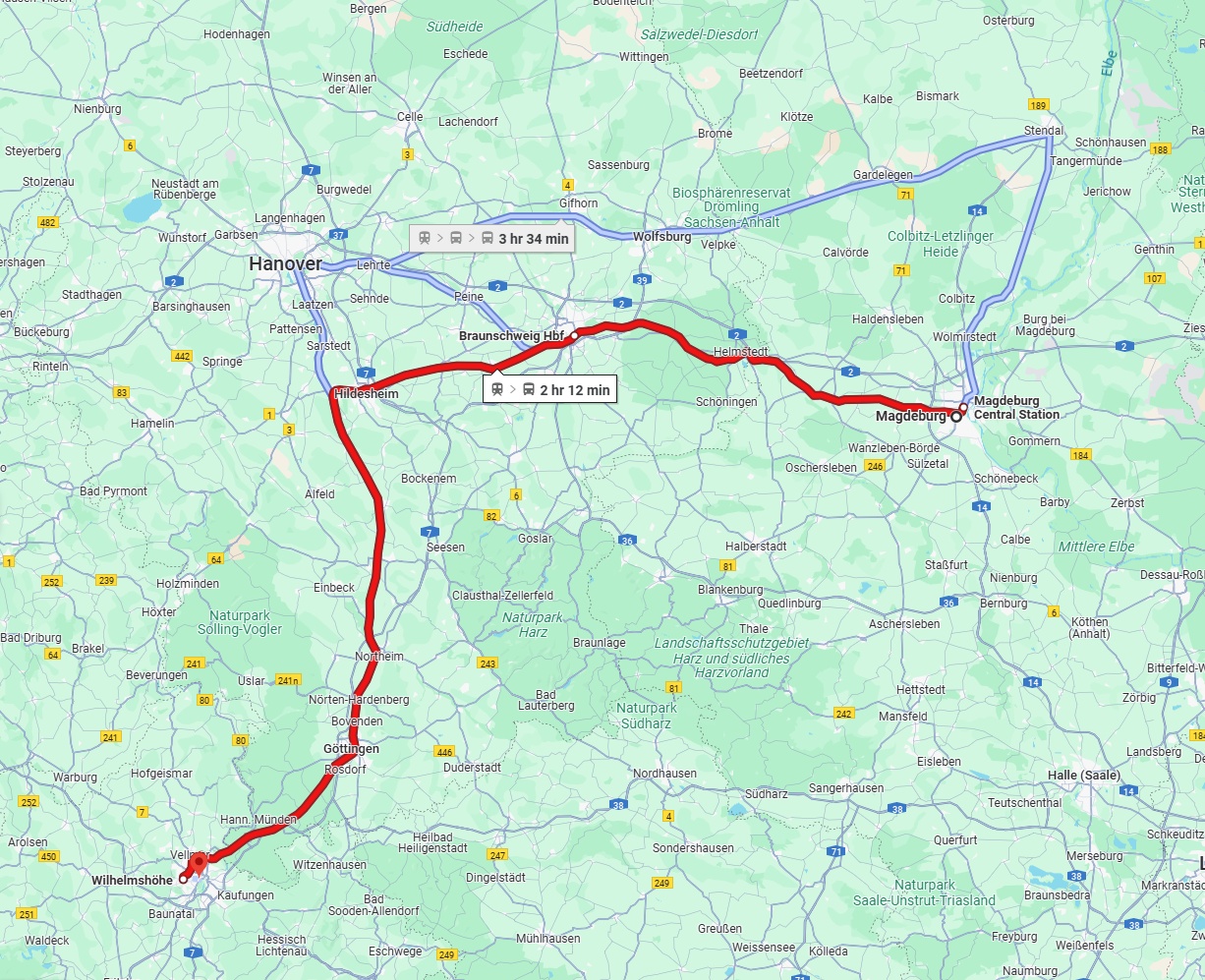 Anreise von Magdeburg Zu Kassel Über 