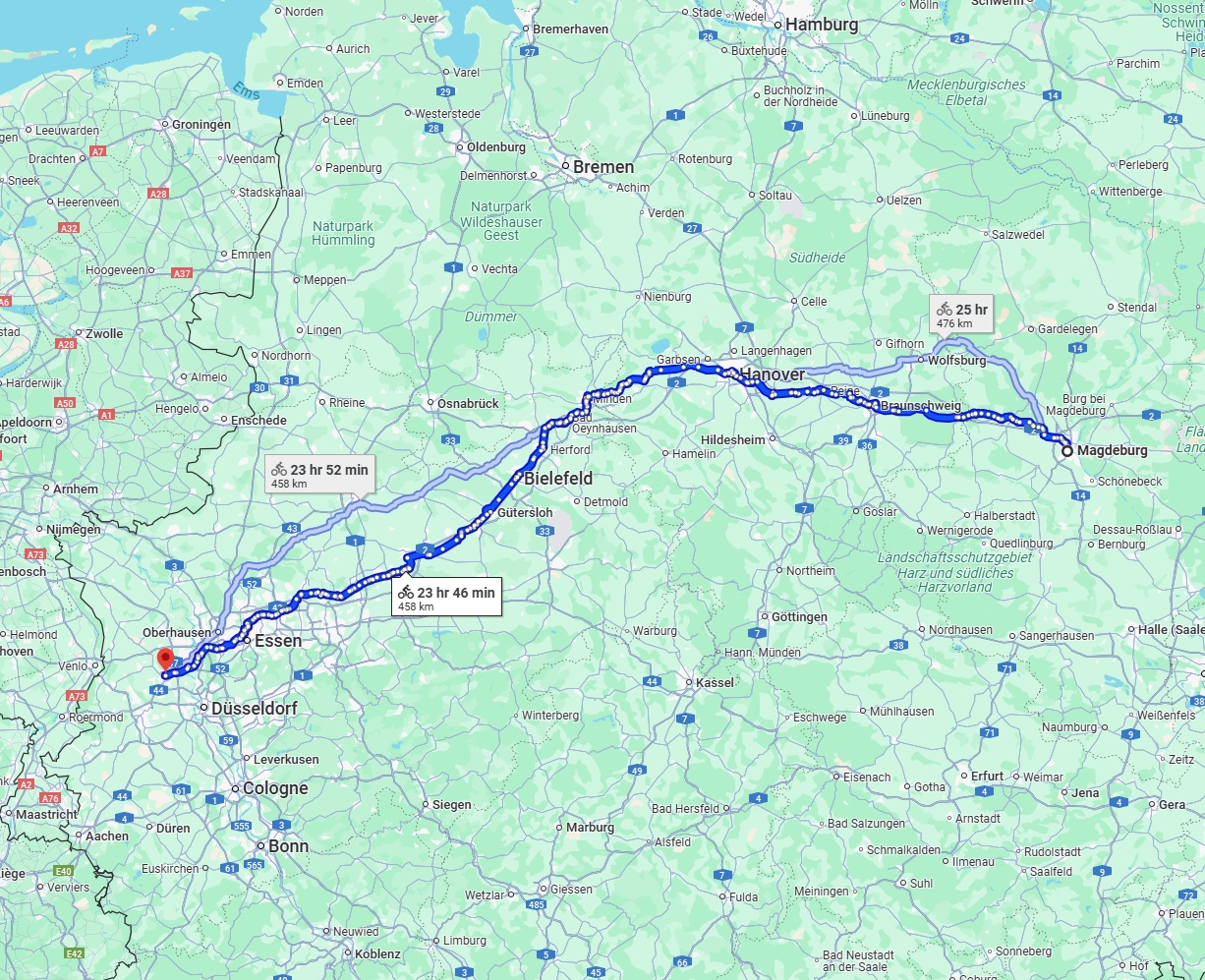 Anreise von Magdeburg Zu Krefeld Über 