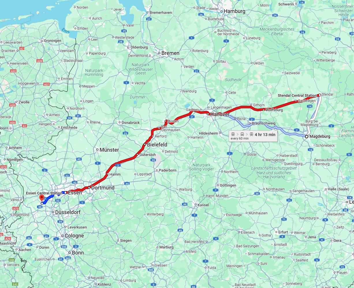 Anreise von Magdeburg Zu Krefeld Über 