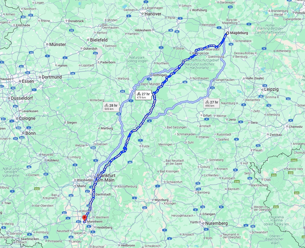 Anreise von Magdeburg Zu Ludwigshafen am Rhein Über 
