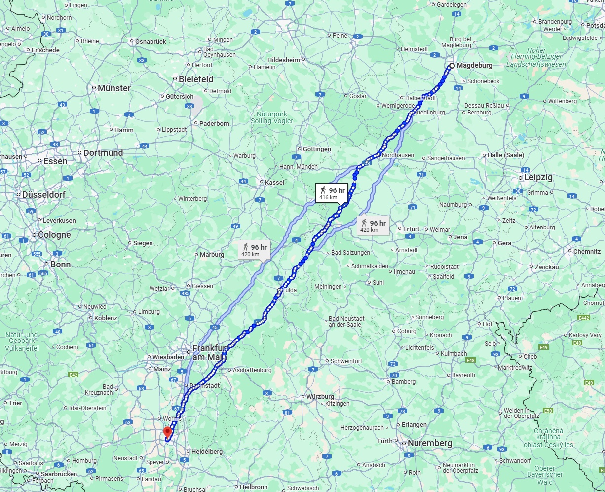 Anreise von Magdeburg Zu Ludwigshafen am Rhein Über 