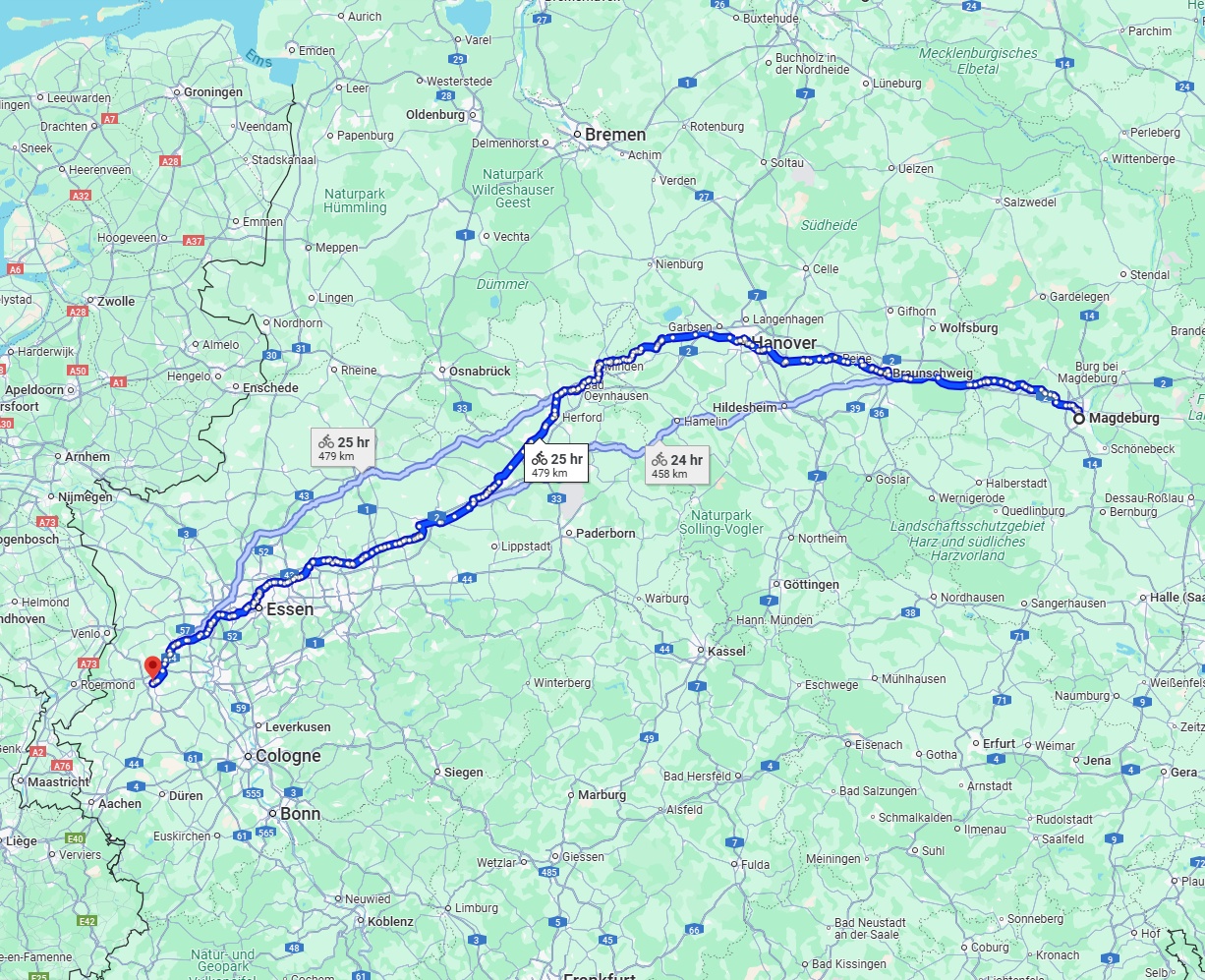 Anreise von Magdeburg Zu Mönchengladbach Über 