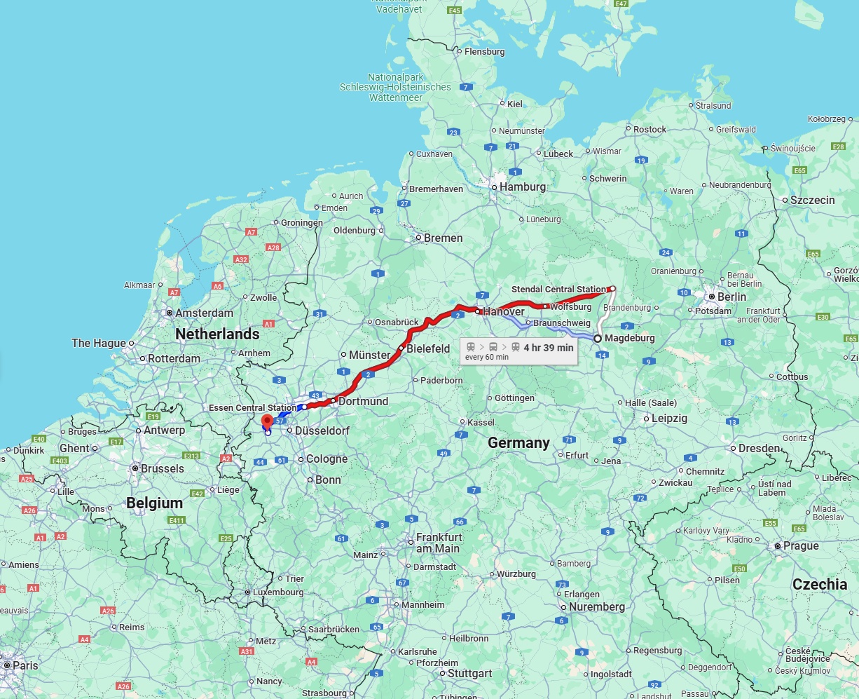 Anreise von Magdeburg Zu Mönchengladbach Über 