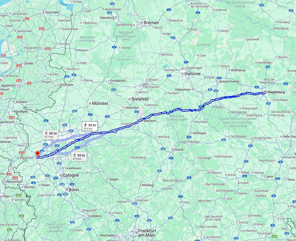 Anreise von Magdeburg Zu Mönchengladbach Über 