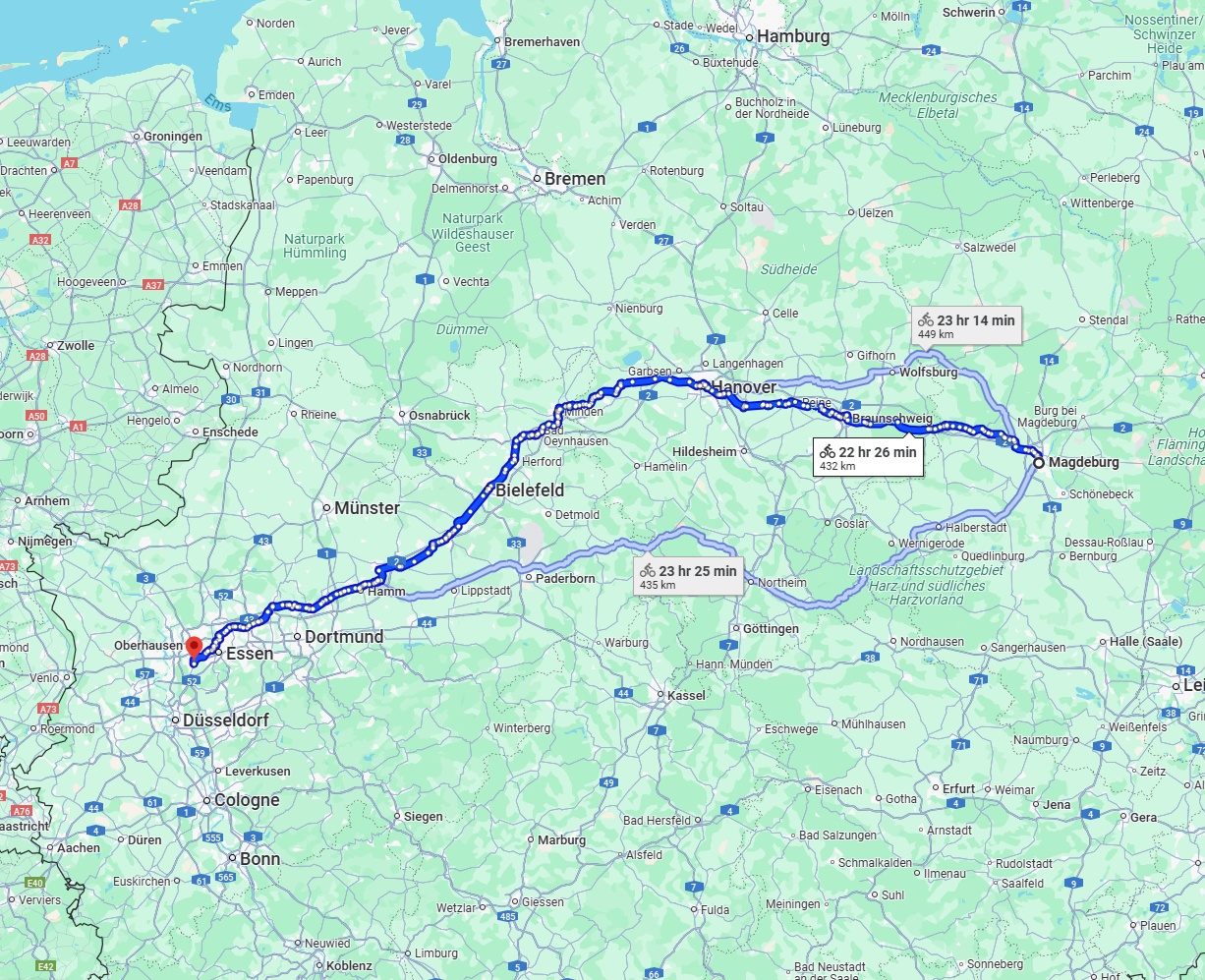 Anreise von Magdeburg Zu Mülheim an der Ruhr Über 