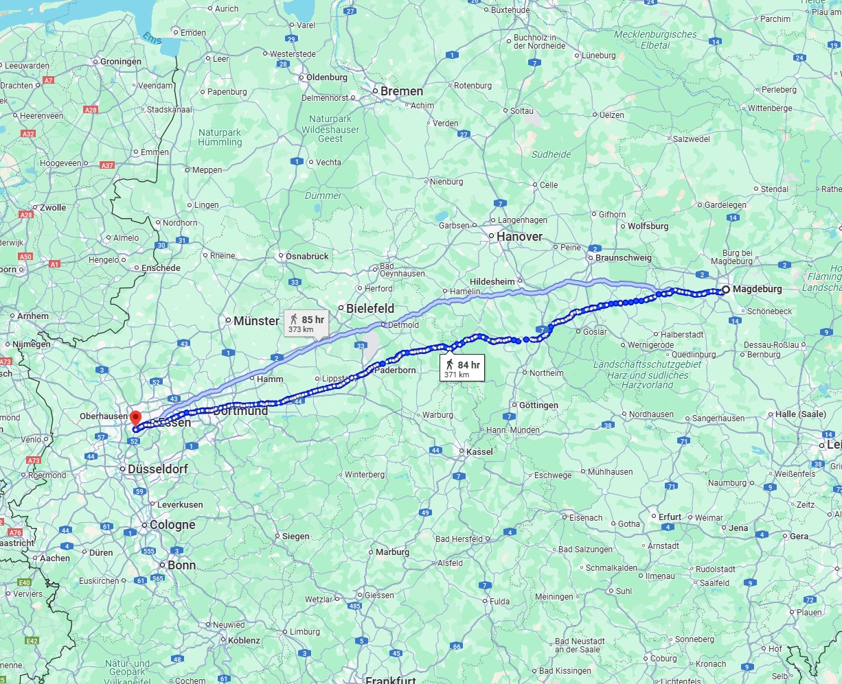 Anreise von Magdeburg Zu Mülheim an der Ruhr Über 