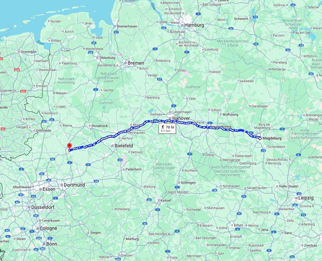 Anreise von Magdeburg Zu Münster Über 