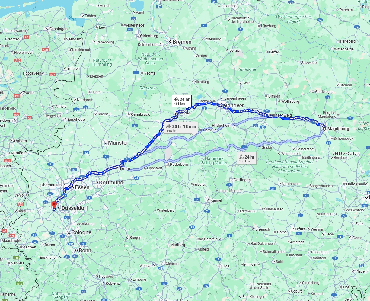 Anreise von Magdeburg Zu Neuss Über 
