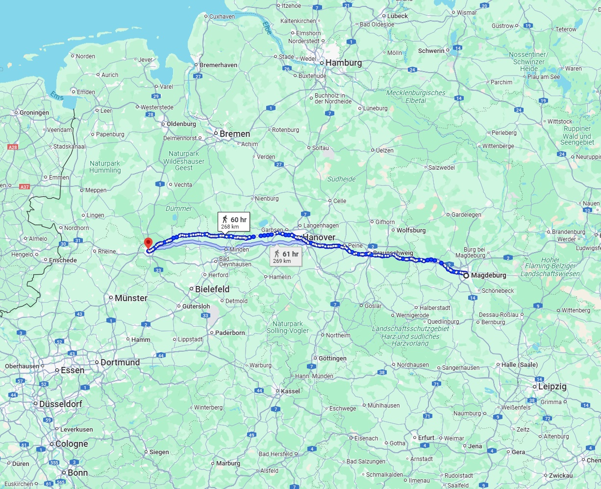Anreise von Magdeburg Zu Osnabrück Über 