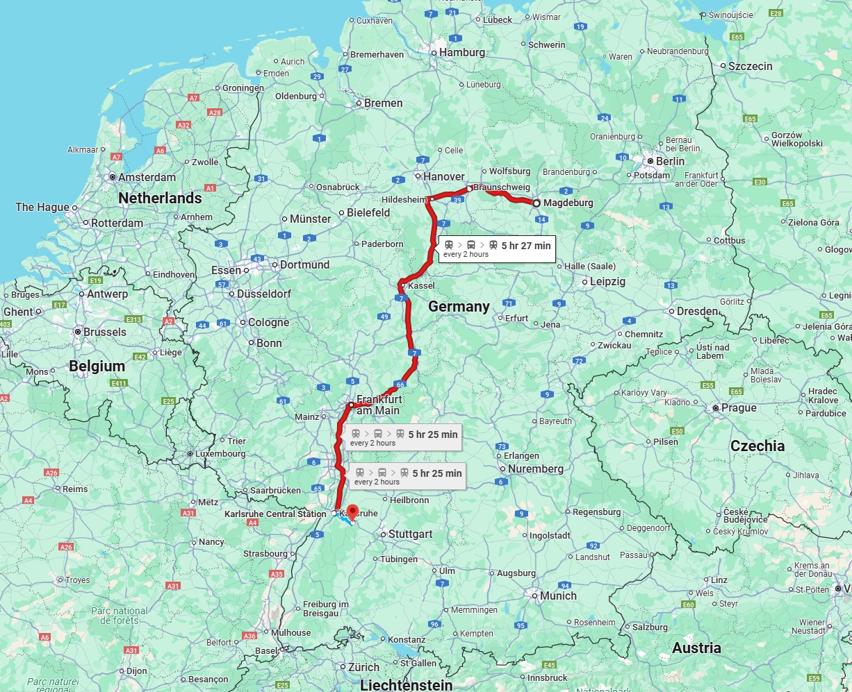 Anreise von Magdeburg Zu Pforzheim Über 