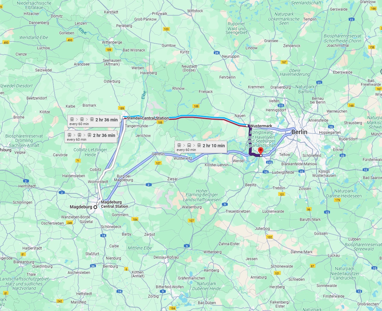 Anreise von Magdeburg Zu Potsdam Über 