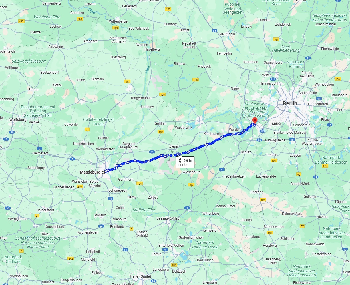 Anreise von Magdeburg Zu Potsdam Über 