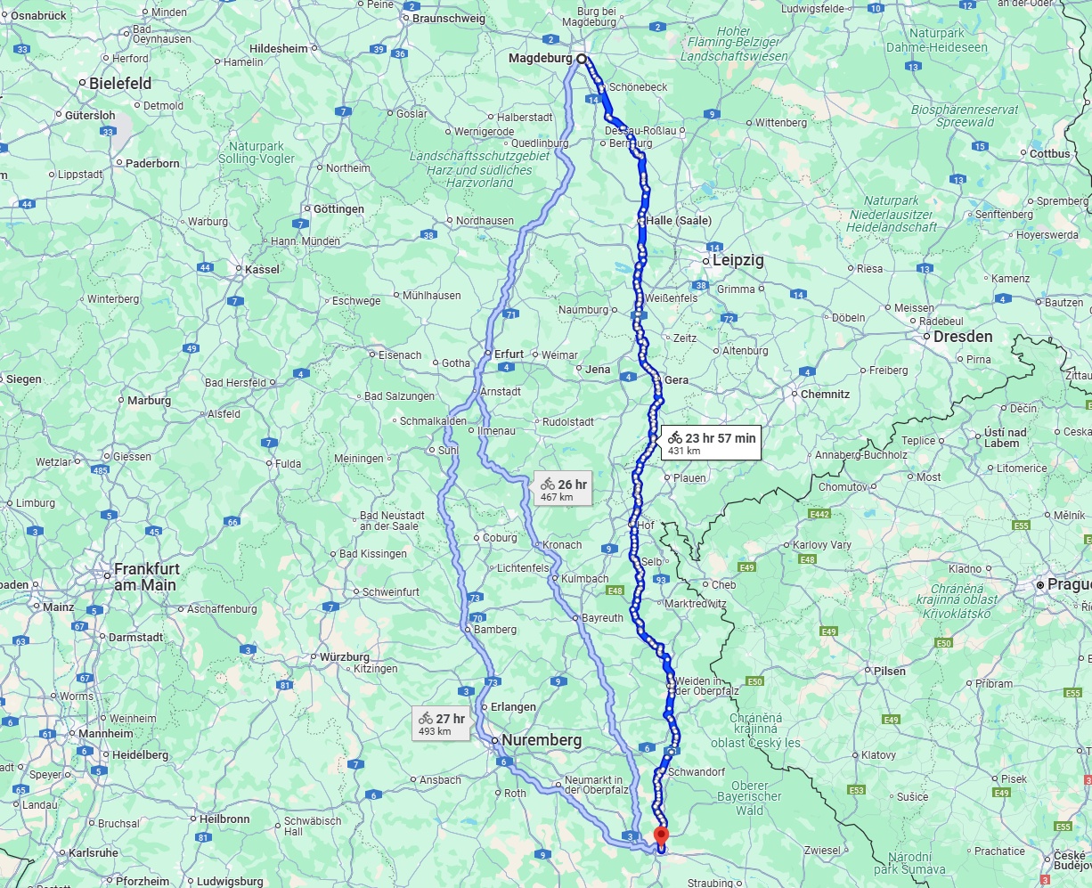 Anreise von Magdeburg Zu Regensburg Über 