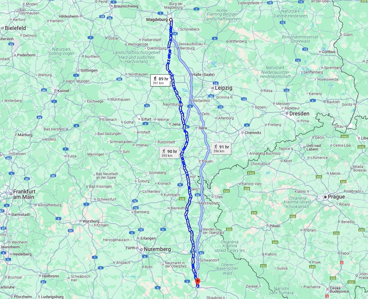 Anreise von Magdeburg Zu Regensburg Über 