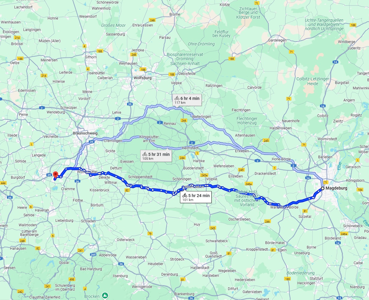 Anreise von Magdeburg Zu Salzgitter Über 